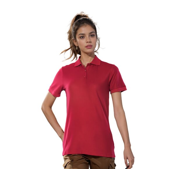WOMEN'S POLO -SUPERIOR BLEND WITH EAZY CARE DESIGNED FOR WOMEN. - Picture 2 of 4
